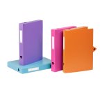 Boîte de classement plastique Viquel Class Doc - Essentiel Recycle - dos 4 cm - couleurs assorties