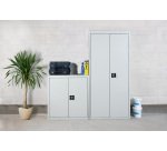 Armario almacén multiuso desmontado Simon Locker 90x80x40 2/1 gris