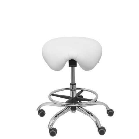 Taburete Alatoz similpiel - Blanco