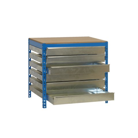 Banco de trabajo Simonwork BT5 6 cajones An 120 cm azul/madera