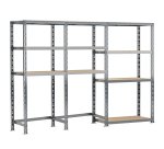 Rayonnage MODULO - Module 3 étagères - 10 plateaux
