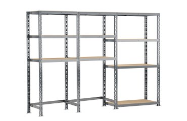 Rayonnage MODULO - Module 3 étagères - 10 plateaux