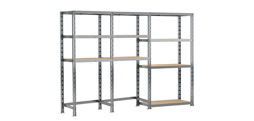 Rayonnage MODULO - Module 3 étagères - 10 plateaux