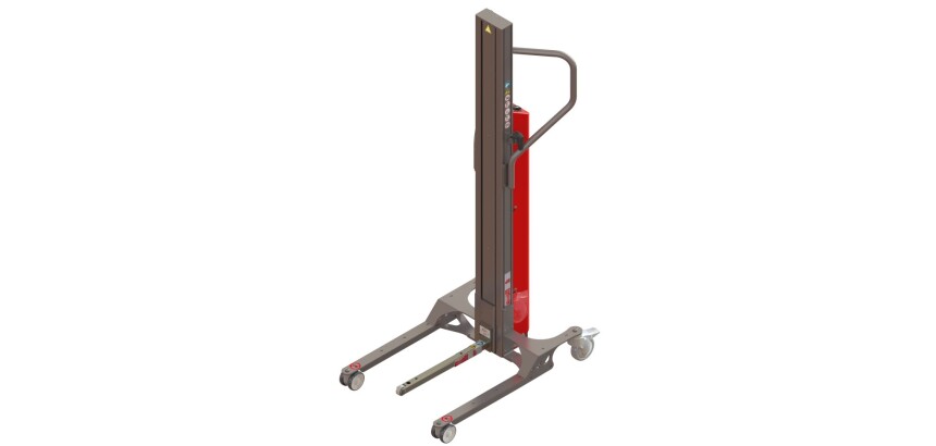 Gerbeur Astair à levée électrique avec éperon à galet 60 kg course de levée 1200 mm
