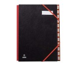 Trieur carte Extendos 7 divisions onglets neutres coloris noir