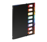 Trieur plastique RAINBOW CLASS Viquel 8 compartiments Format A4