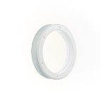 Hublot de porte rond blanc