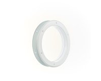 Hublot de porte rond blanc