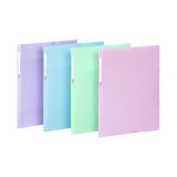 Chemise à élastiques 3 rabats A3 - RAINBOW PASTEL VIQUEL - Coloris assortis