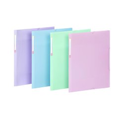 Chemise à élastiques 3 rabats A3 - RAINBOW PASTEL VIQUEL - Coloris assortis