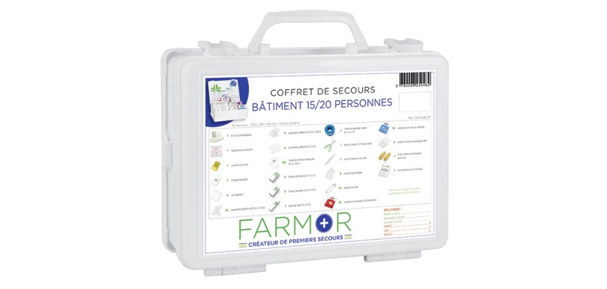 Coffret de secours Bâtiment 15/20 personnes
