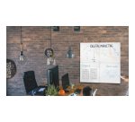 Pizarra magnética modular sin marco Nobo 450x450mm