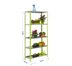 Estantería Simón Garden Comfort 5/500 verde/galvanizado Alt 180 x An 90 x Fon 50 cm
