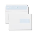 Enveloppe blanche 162 x 229 mm GPV 90 g avec fenêtre 45 x 100 mm blanche - Boîte de 500