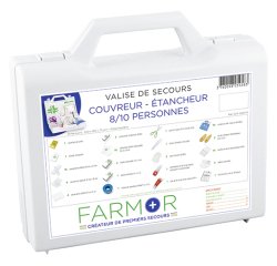 Valise de secours Couvreur & Étancheur 8/10 personnes