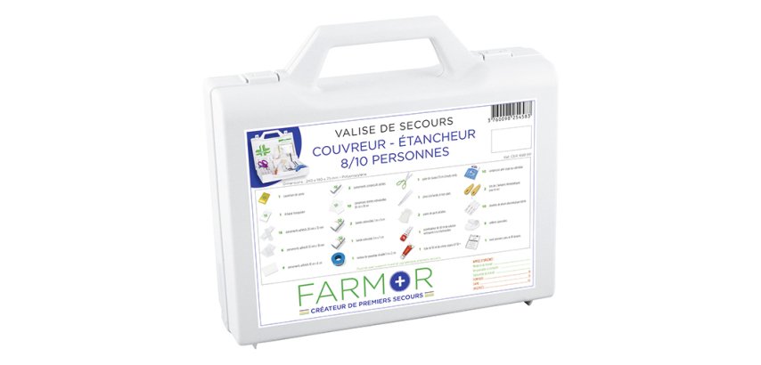 Valise de secours Couvreur & Étancheur 8/10 personnes