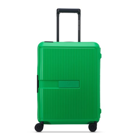 Valise cabine slim 4 doubles roues Color Block Hardside vert