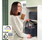 Bolsa de trabajo para Hot Desking de tela, gris