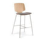 High stool CODICI - upholstered seat
