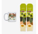 Kit Taza + Calcetines "Contigo al quinto pino" Camper talla 42-46
