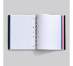 Notebook The Original, Couverture souple, A4, quadrillage 5x5 mm + Lisse, 120 feuilles de 2 couleurs, Miquelrius, Noir, Professionnel.
