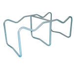 Support de soutirage acier peint 2 fûts 600 kg 60 à 220 L 590 x 1127 x 470 mm