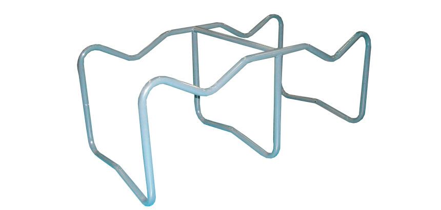 Support de soutirage acier peint 2 fûts 600 kg 60 à 220 L 590 x 1127 x 470 mm