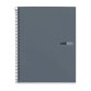 Notebook The Original, Couverture rigide, A4, lignes horizontales, 80 feuilles de 1 couleur, Miquelrius, Grafit.
