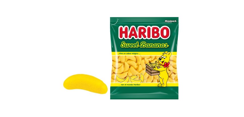 Gominolas Haribo Sweet Bananas Maxipack - Bolsa 1 Kg