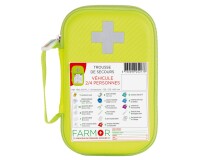 Trousse de secours Véhicule 2/4 personnes en PU jaune