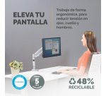 Brazo para monitor individual Eppa™ Plateado Fellowes