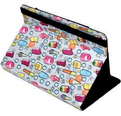 Funda Universal Estampada (9 - 11) Cool Ice Pop Metal Blanco puntos azules