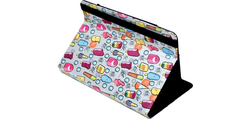 Funda Universal Estampada (9 - 11) Cool Ice Pop Metal Blanco puntos azules