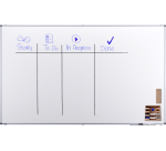Tableau blanc laqué PREMIUM 120x200cm - Legamaster
