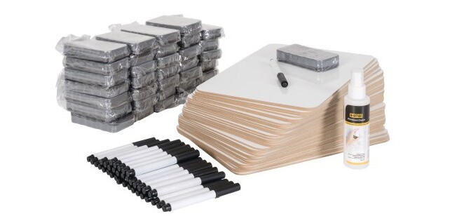 Pack 35 Tabletas Escolares BI-OFFICE – Pizarra Dual A4 | Recurso Educativo 
