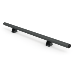 Butée de parking - Chasse roue - PMR Modèle droit Ø 60 mm Zingué + peint gris RAL 7016