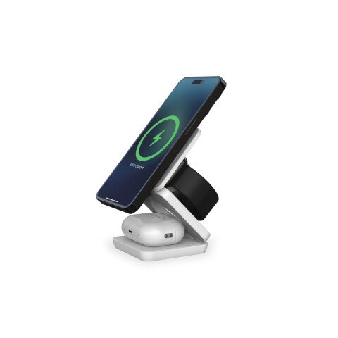 Cargador inalámbrico KSIX Cube 3en1 15 W compatible con MagSafe®