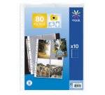 Pochettes perforées Viquel 23.5 x 32 cm pour photos 10x15 cm - sachet de 10