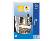 Pochettes perforées Viquel 23.5 x 32 cm pour photos 10 x 15 cm - sachet de 10