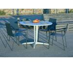 Table ronde OUDON en aluminium