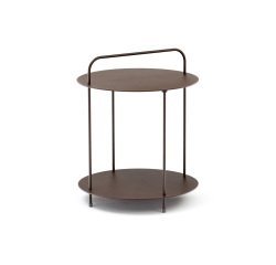 Bijzettafel voor buiten VINCOU - Intens koffiekleur