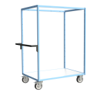 Servante multi-niveaux plateau bois 500 kg 1200 x 800 mm roue TPE
