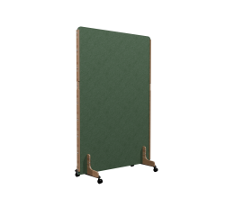 Cloison acoustique Enzo PET 24 mm - sur roulettes  - L 120 x H 170 cm