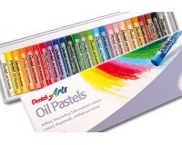 Ceras Pasteles de aceite Oil Pastels Pentel - Caja de 25 surtidas