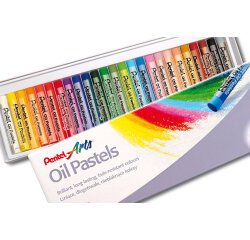 Ceras Pasteles de aceite Oil Pastels Pentel - Caja de 25 surtidas