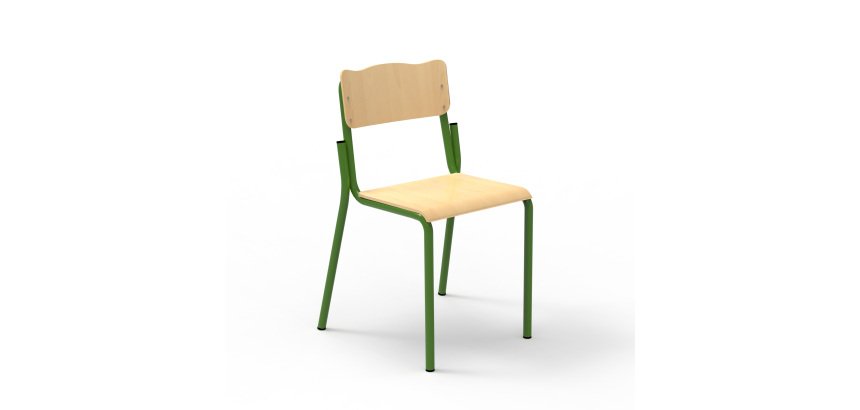 Chaise Fabiano Kids en hêtre - Taille 2 - Ecole maternelle