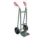 Diable aluminium 200 kg sans patins bavette fixe 280 x 260 mm roue  pneumatique