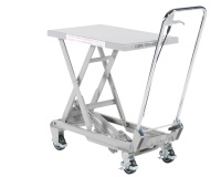 Table élévatrice manuelle aluminium 100 kg