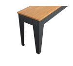 Banc bois et métal
