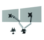 Bras support écran double SELECT PLUS fixation sur table
